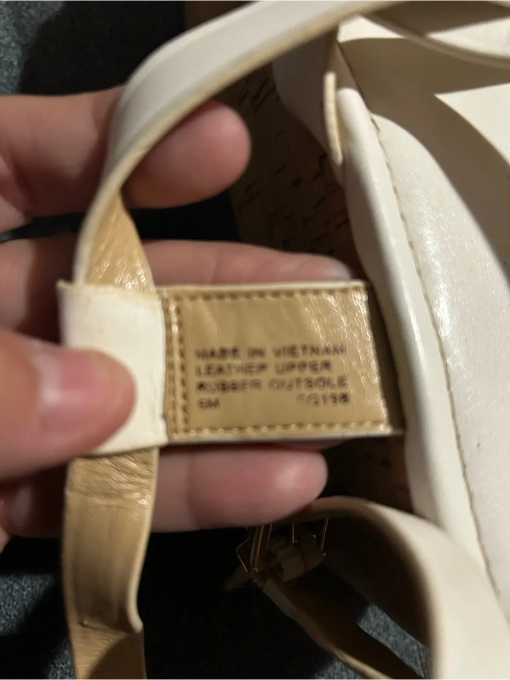 Michael Kors Cream Strappy Cork Platform Sandals